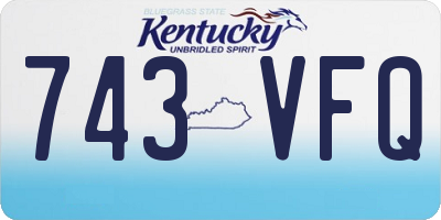 KY license plate 743VFQ