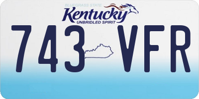 KY license plate 743VFR