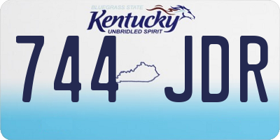 KY license plate 744JDR