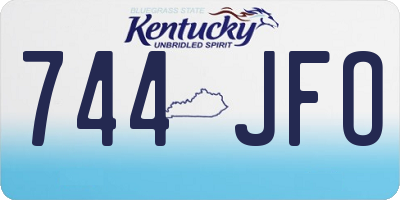 KY license plate 744JFO