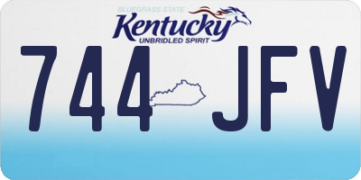 KY license plate 744JFV