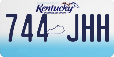 KY license plate 744JHH