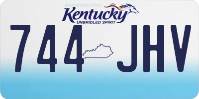 KY license plate 744JHV