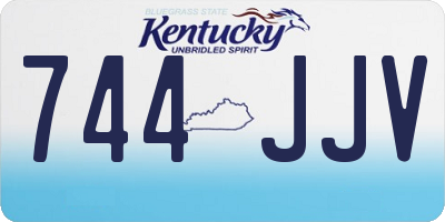 KY license plate 744JJV