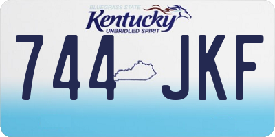 KY license plate 744JKF