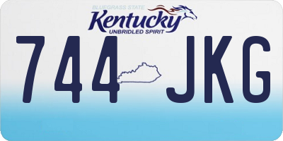 KY license plate 744JKG