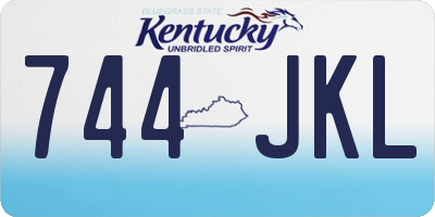 KY license plate 744JKL