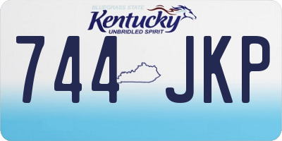 KY license plate 744JKP