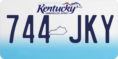 KY license plate 744JKY