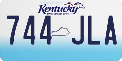 KY license plate 744JLA