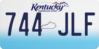 KY license plate 744JLF