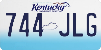 KY license plate 744JLG