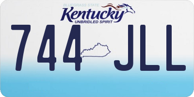 KY license plate 744JLL