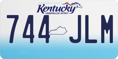 KY license plate 744JLM