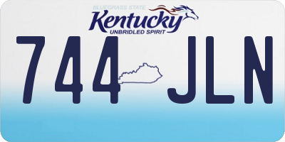 KY license plate 744JLN