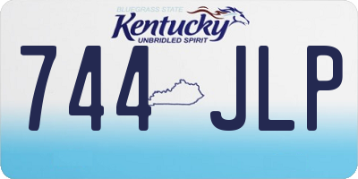 KY license plate 744JLP