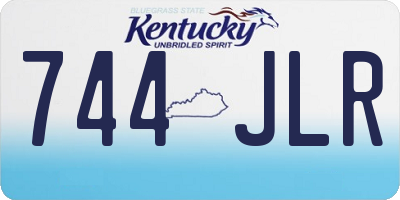 KY license plate 744JLR