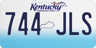 KY license plate 744JLS