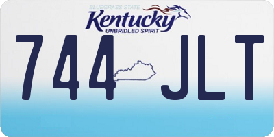 KY license plate 744JLT