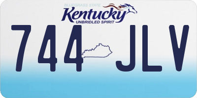 KY license plate 744JLV