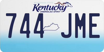 KY license plate 744JME