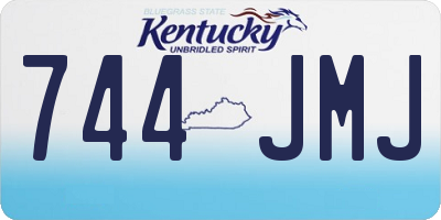 KY license plate 744JMJ