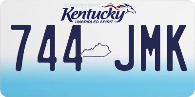 KY license plate 744JMK