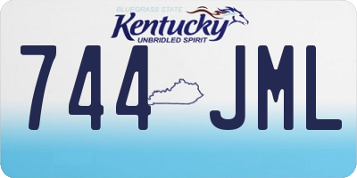 KY license plate 744JML