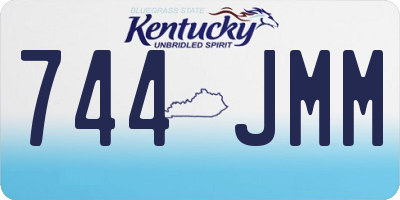 KY license plate 744JMM