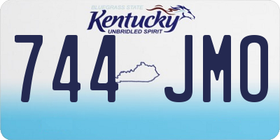 KY license plate 744JMO