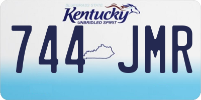 KY license plate 744JMR