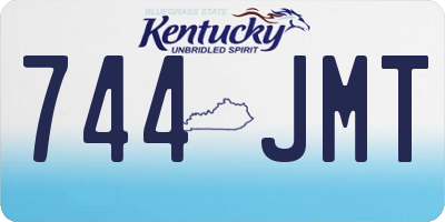 KY license plate 744JMT