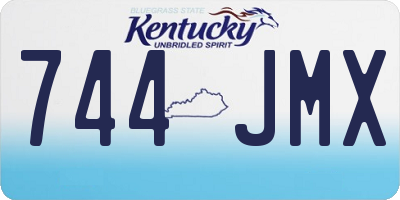 KY license plate 744JMX