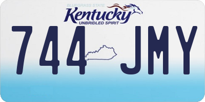 KY license plate 744JMY