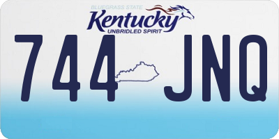 KY license plate 744JNQ