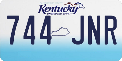 KY license plate 744JNR