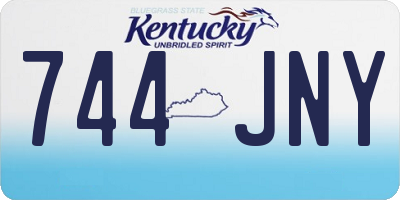 KY license plate 744JNY