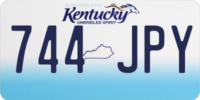 KY license plate 744JPY