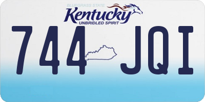 KY license plate 744JQI