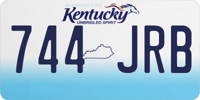 KY license plate 744JRB