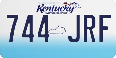 KY license plate 744JRF
