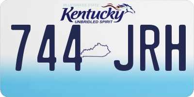 KY license plate 744JRH