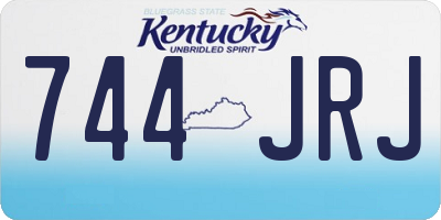 KY license plate 744JRJ
