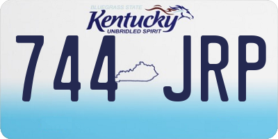 KY license plate 744JRP