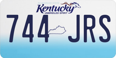 KY license plate 744JRS