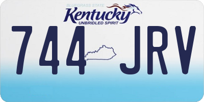 KY license plate 744JRV