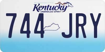 KY license plate 744JRY