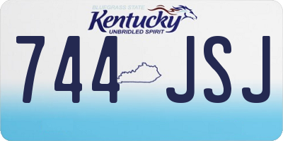 KY license plate 744JSJ
