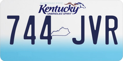 KY license plate 744JVR