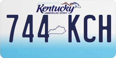 KY license plate 744KCH